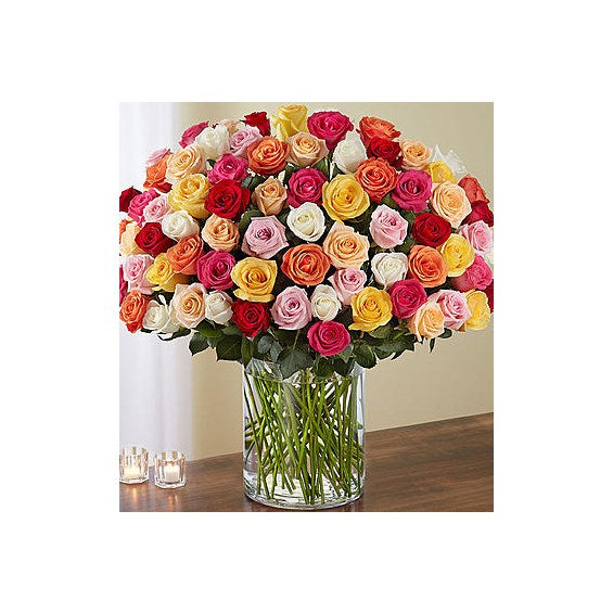 100 Assorted Roses