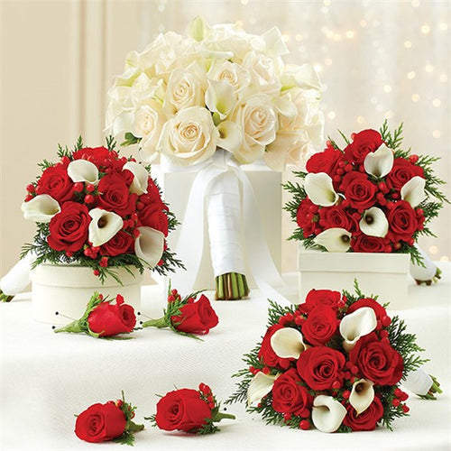 Red & White Bridal Package