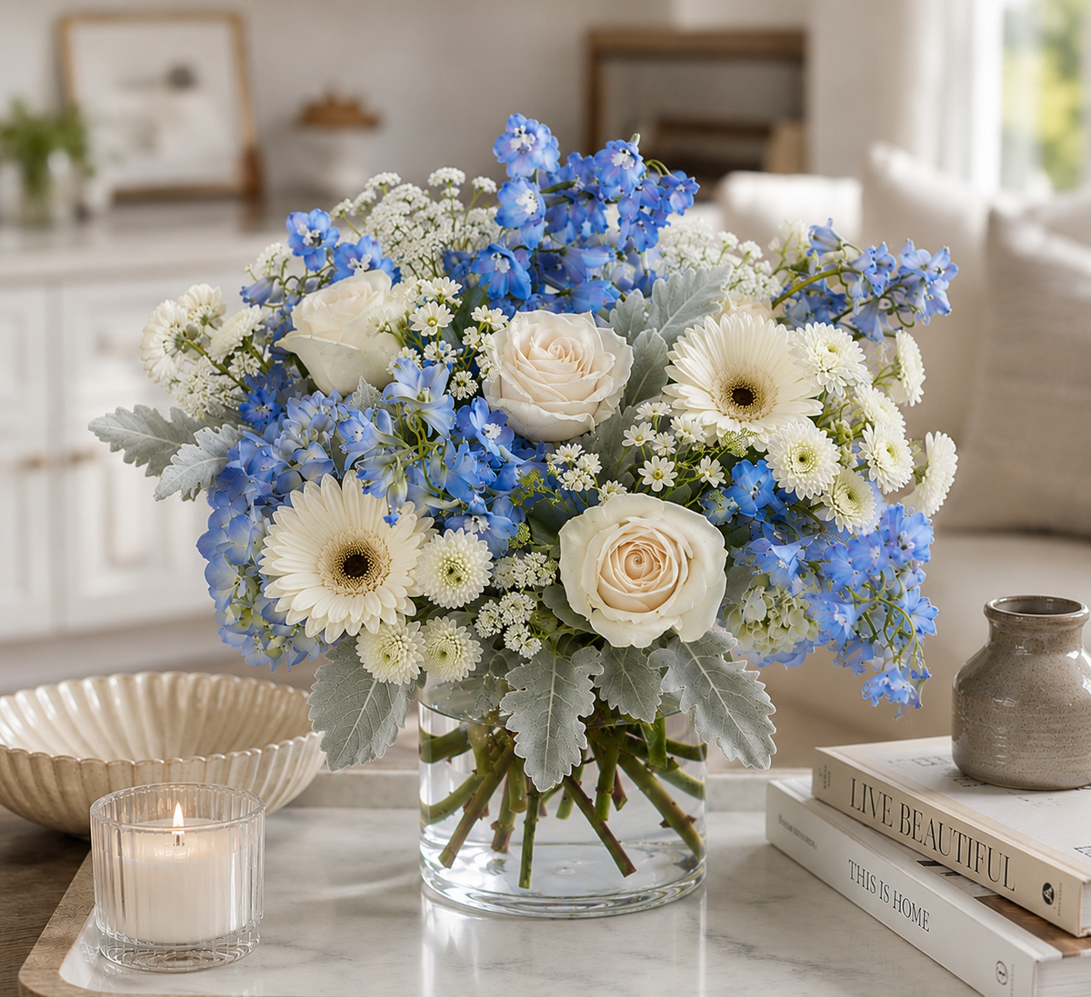 Serene Blue Elegance