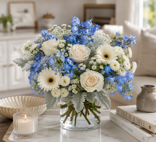 Serene Blue Elegance