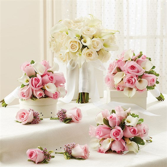 Pink bridal package